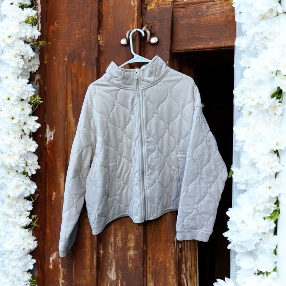Sanctuary NWT Weekender Toasted Marshmallow Padded Quilted Jacket Size 1X